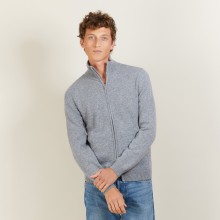 Veste zippée en cachemire 4 fils - Balthazar