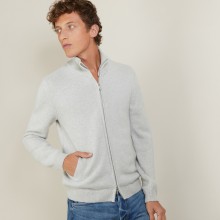 Veste zippée en cachemire 4 fils - Balthazar