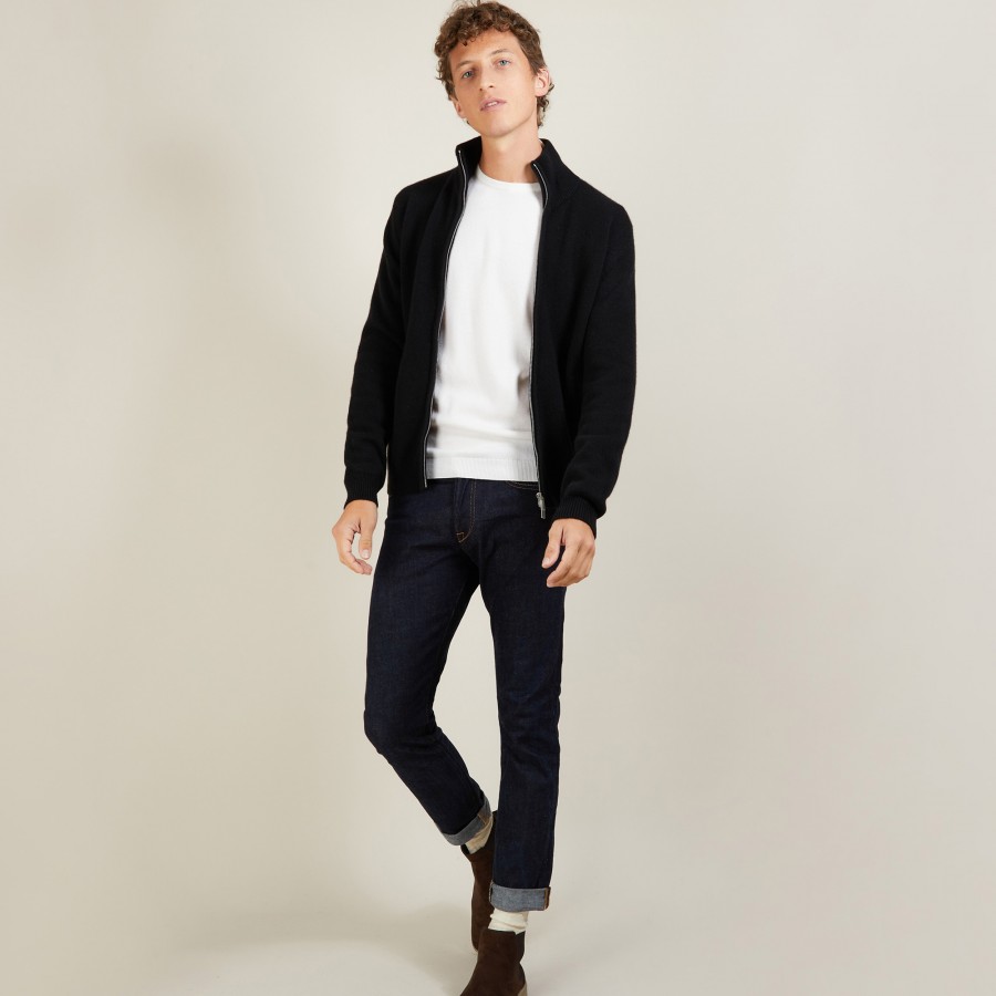 Veste zippée en cachemire 4 fils - Balthazar Veste zippée en cachemire 4 fils - Balthazar