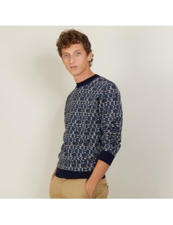 wool and cotton sweater- LORENZO