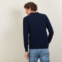 Polo manches longues en 100% cachemire - BILLY