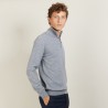 Cashmere sweater with zip neck - BLAISE