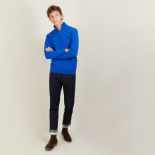 Cashmere sweater with zip neck - BLAISE
