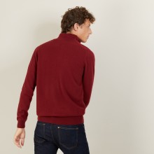 Cashmere sweater with zip neck - BLAISE