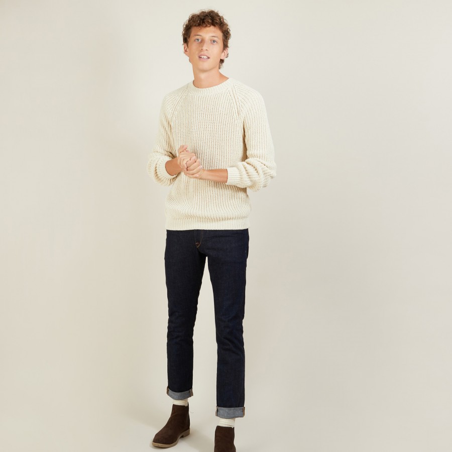 Wool silk raglan sleeves sweater - Bolide Wool silk raglan sleeves sweater - Bolide