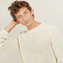Wool silk raglan sleeves sweater - Bolide