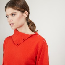 Cashmere sweater with button-down collar - Gretel bis