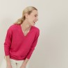 Linen cashmere hammer armholes sweater - Bailen