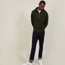 Large organic cotton trucker neck sweater - Bill