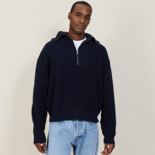 Large organic cotton trucker neck sweater - Bill