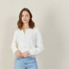 Chunky knit organic cotton cardigan - Mina