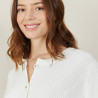 Chunky knit organic cotton cardigan - Mina