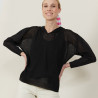 Iridescent effect hoodie - Noor