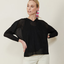Iridescent effect hoodie - Noor