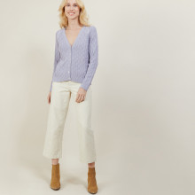 Gilet col V en coton Abraham