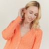 Gilet col V en coton Abraham