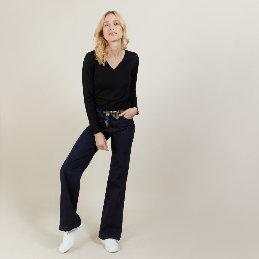 Pull col V Gallieni - 6184 Garance - 26 Rose foncé Pull col V Gallieni - 6184 Garance - 26 Rose foncé