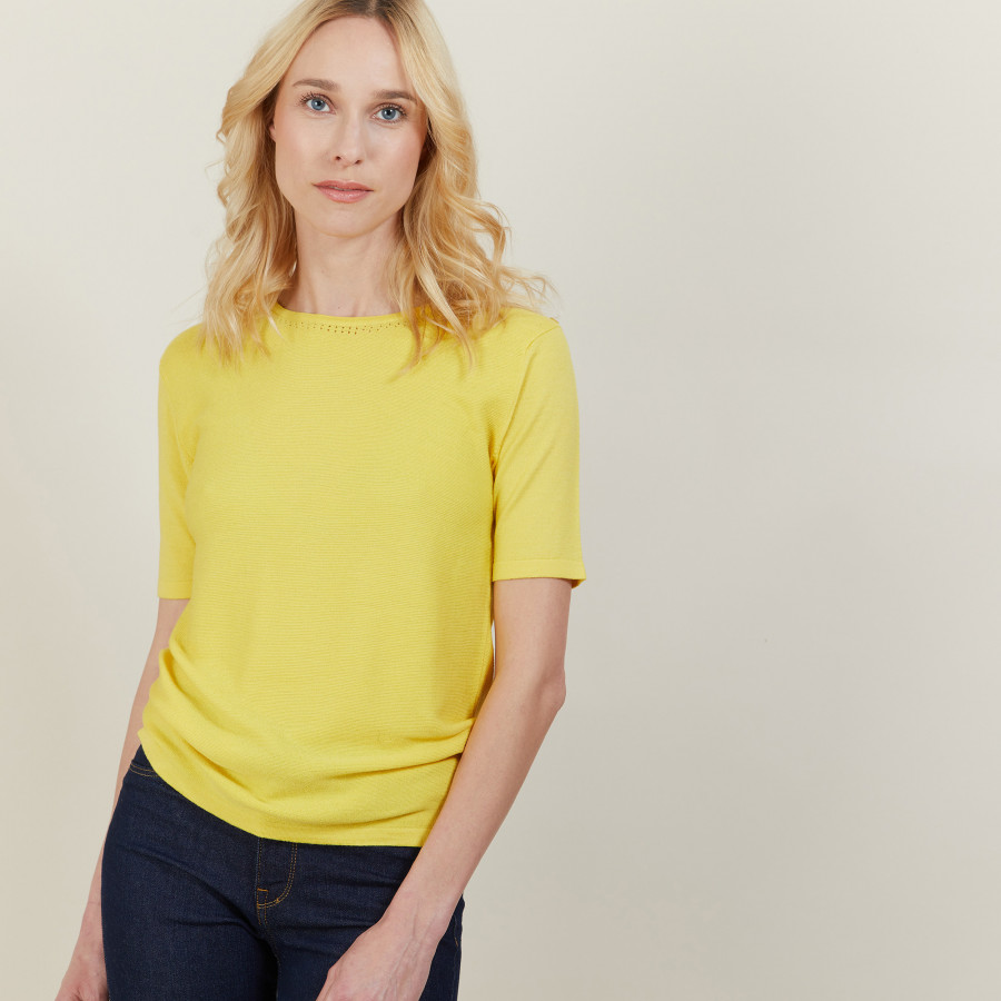 Top femme en laine et soie Alex 6247 Austral - 04 Bleu clair Top femme en laine et soie Alex 6247 Austral - 04 Bleu clair