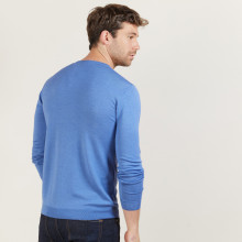 V-neck sweater in wool and silk - Bessie