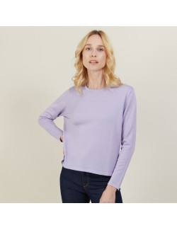 Cropped merino wool sweater - Les Halles