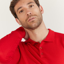 Man poloshirt 100% wool Evan