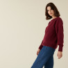 Round-neck mohair sweater in jersey point - Amandine