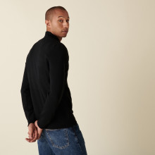 Zipped jacket with pockets in merino wool - Archibald