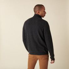 4-ply cashmere zipped cardigan with pockets - Eloane
