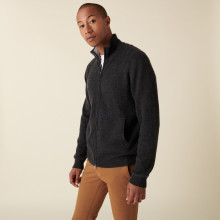 4-ply cashmere zipped cardigan with pockets - Eloane