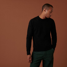 Pull col rond en cachemire - Evain 7410 noir - 01 Noir