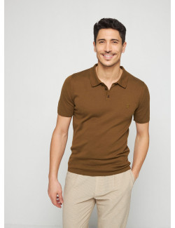 Polo en coton bio avec logo - Richie 7650 kaki - 83 Kaki