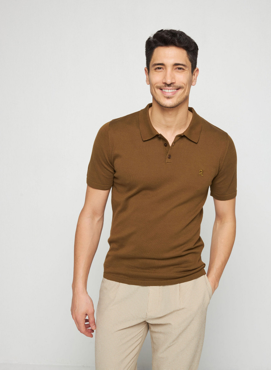 Polo en coton bio avec logo - Richie 7611 volute - 09 Gris moyen Polo en coton bio avec logo - Richie 7611 volute - 09 Gris moyen