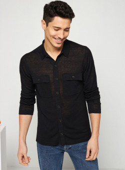 Sur Chemise lin flammé et lin -Randy