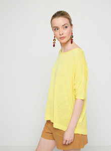 Lightweight slub linen jumper-TASLIM