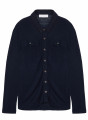 Chemise boutonnée en lin flammé - Randy 7640 marine - 05 Bleu marine
