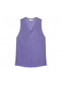 Slub linen tank top - Tahiti