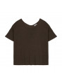 T-shirt boutonné dans le dos en lin flammé - Tally 7650 kaki - 83 Kaki