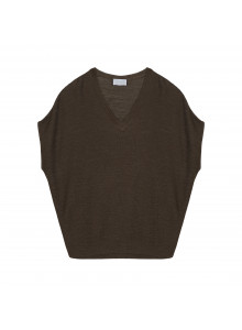 Flamed linen batwing T-shirt - Tarra