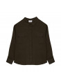 Chemise manches longues chaine et trame 100% lin- Tonya