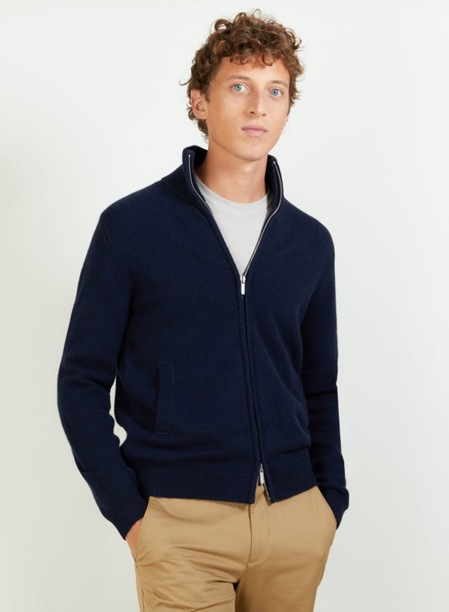 Veste zippée en cachemire 4 fils - Balthazar Veste zippée en cachemire 4 fils - Balthazar