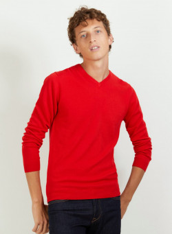 Pull col V en cachemire - Benjamin 7010 noir - 01 Noir