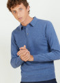 Polo manches longues en 100% cachemire - BILLY