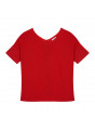 Flamed linen button back t-shirt - Tally