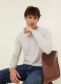 Pull col V en cachemire - Evann 7812 gris clair - 11 Gris clair