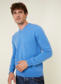 Pull col V en cachemire - Evann 7850 foret - 83 Kaki
