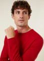 Pull col rond en cachemire finitions roulotées - Ernest