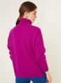 Pull col roulé à fentes en cachemire - Adena 7890 ultraviolet - 17 Violet