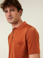 Polo manches courtes en Fil Lumière Vadim 0301 bignone - 92 Rouille