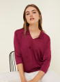Fil Lumière polo shirt with elbow patches - Emy
