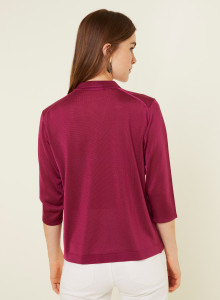 Fil Lumière polo shirt with elbow patches - Emy